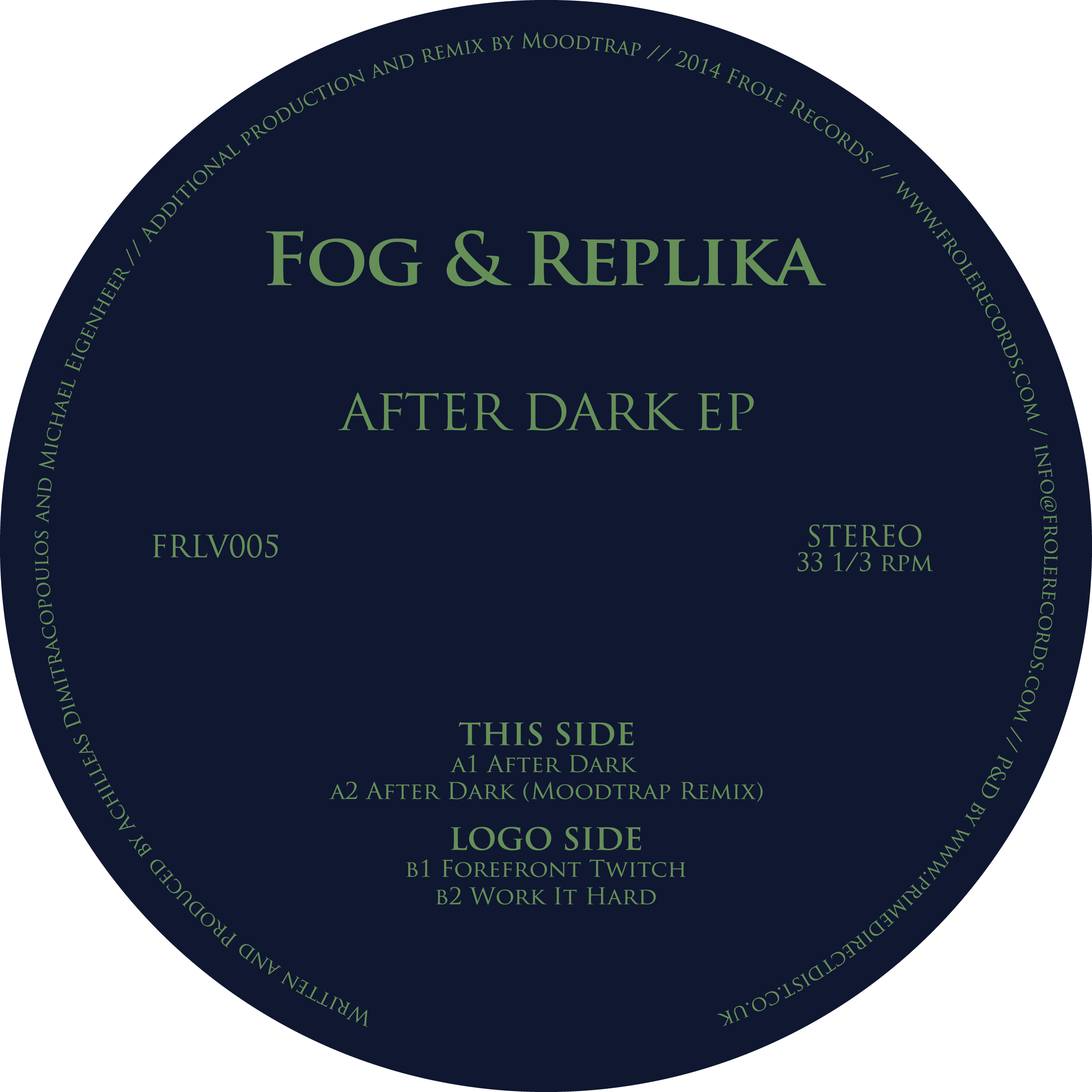 Fog, Replika – After Dark (moodtrap Remix) on Revolution Radio